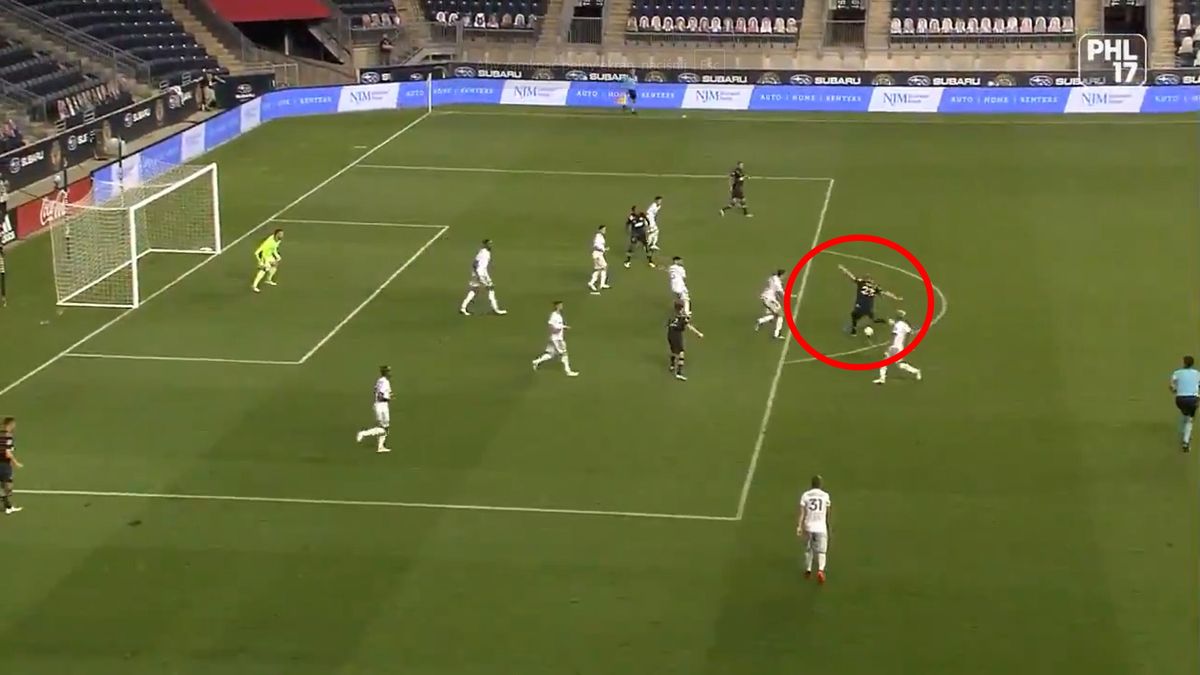 Twitter / MLS / Kacper Przybyłko zdobywa gola dla Philadelphia Union w MLS