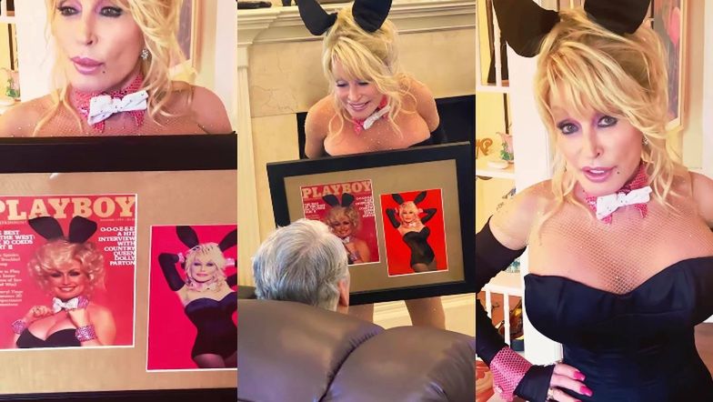 Dolly Parton odtworzyła mężowi na urodziny swoją okładkę "Playboya": "Po 57 latach wciąż myśli, że jestem GORĄCĄ LASKĄ"