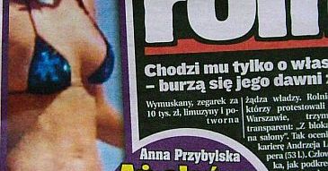 Przybylska na plaży