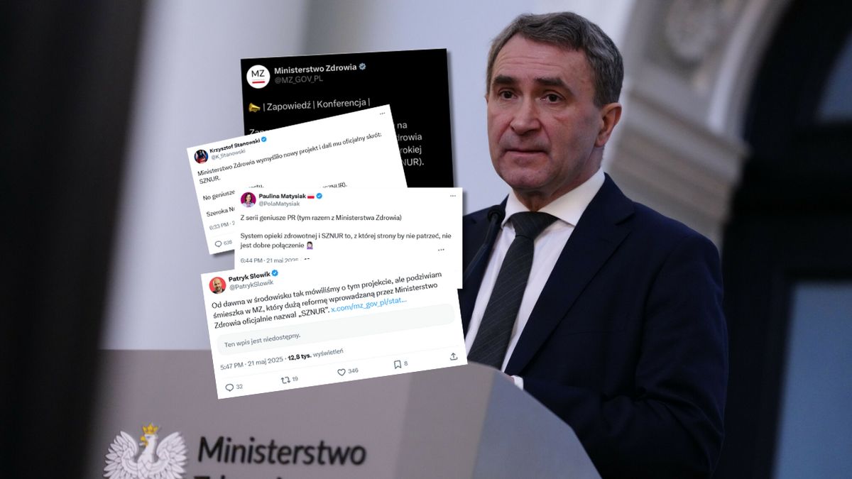 Założenia projektu SZNUR ma przedstawić wiceminister zdrowia Mar