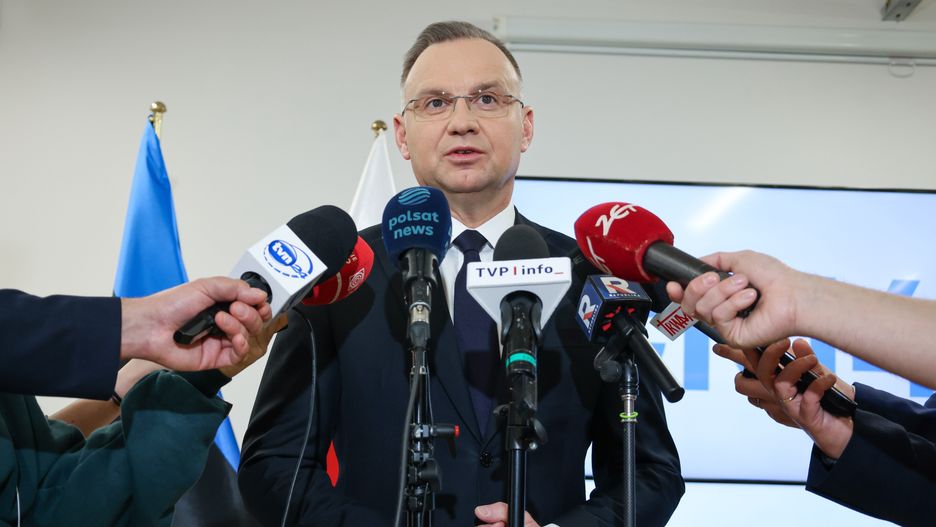 Andrzej Duda
Tallinn, Estonia, 09.04.2025. Prezydent RP Andrzej Duda podczas wypowiedzi dla medi�w w Tallinnie, 9 bm. Para prezydencka odwiedzi�a w Estoni�. (aldg) PAP/Albert Zawada
Albert Zawada
dyplomacja, polityk, polityka, prezydent, wizyta, wizyta zagraniczna