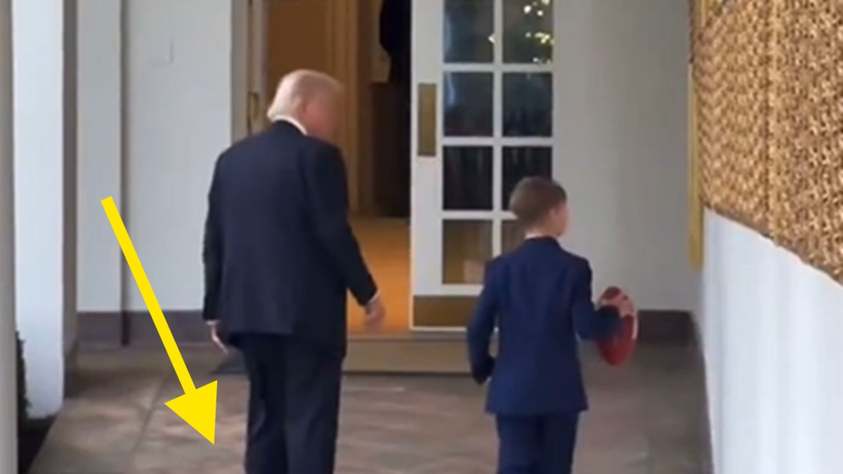 Donald Trump spotkał się z wnukiem.