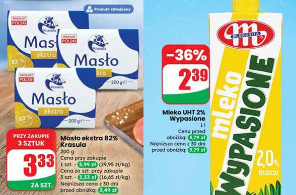 Promocje w Dino na mleko i masło do 20 stycznia 2026 roku