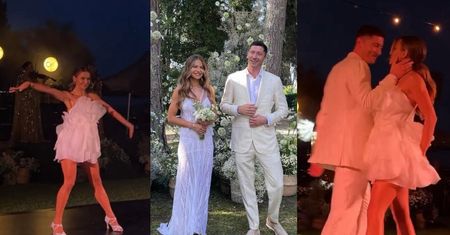 Anna i Robert Lewandowscy szaleją na parkiecie podczas "pierwszego tańca". Kreacja celebrytki do tanich nie należała... (WIDEO)