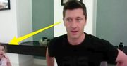 Robert Lewandowski udzielał wywiadu. Nagle w kadr weszła jego córka