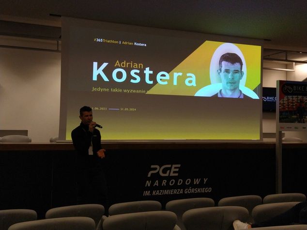Adrian Kostera również pojawił się na Bike Expo. Fot. Krzysztof Londzin.