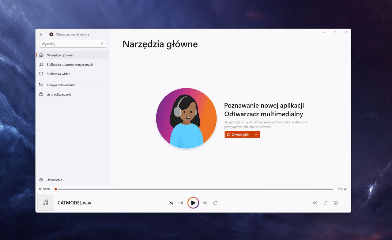 Windows 11: "Odtwarzacz" coraz lepszym następcą Windows Media Playera