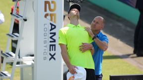 Nagle położył się na korcie. Hurkacz wyjaśnił, co się stało