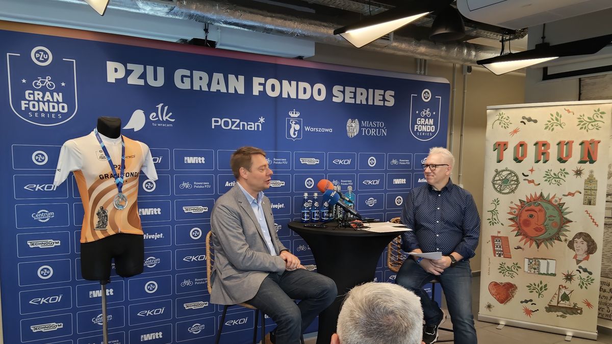 Konferencja prasowa przed wyścigiem PZU Gran Fondo