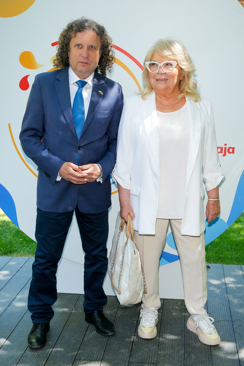 Konferencja prasowa Polsat SuperHit Festiwal 2022. Jacek Karnowski i Nina Terentiew