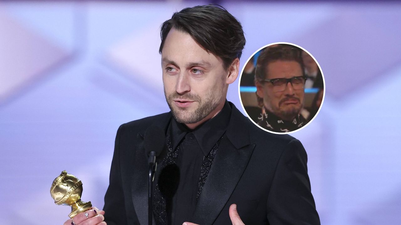 Kieran Culkin addressed Pedor Pascal during the Golden Globes.