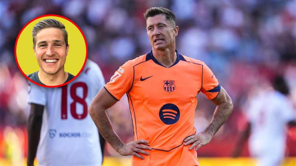 Getty Images / Joaquin Corchero/Europa Press / Cezary Wilk / X / Robert Lewandowski i Cezary Wilk (w kółku)