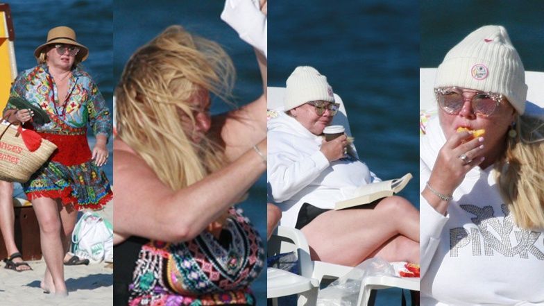 Katarzyna Niezgoda na plaży w Jastarni 