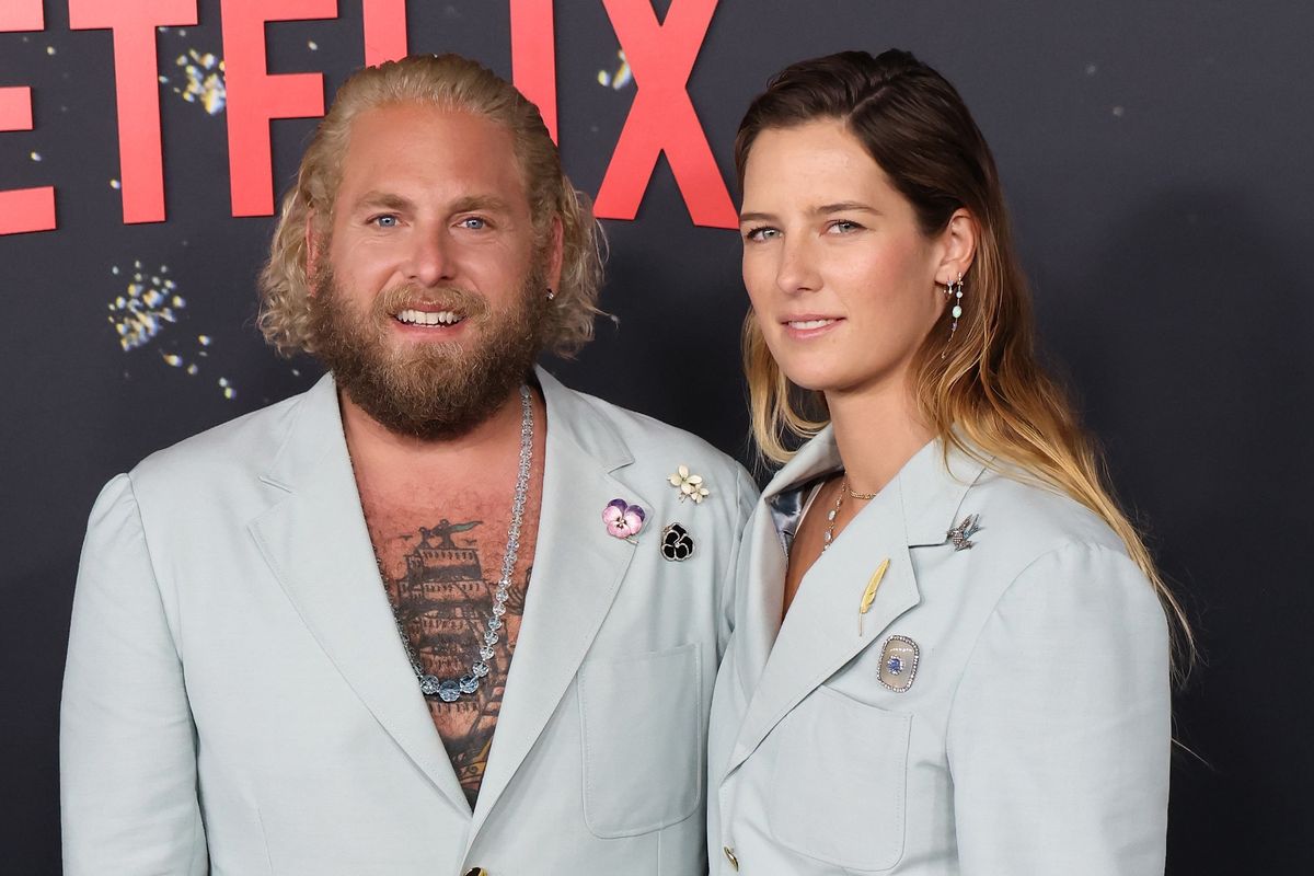 Jonah Hill i Sarah Brady na premierze "Nie patrz w górę"