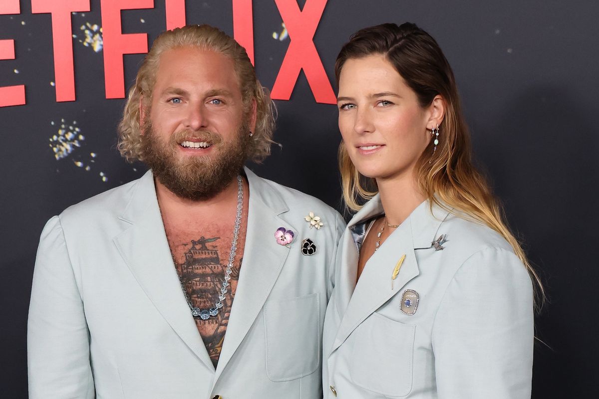 Jonah Hill i Sarah Brady na premierze "Nie patrz w górę"