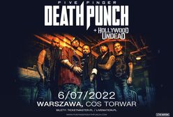 FIVE FINGER DEATH PUNCH + HOLLYWOOD UNDEAD na koncercie w Warszawie