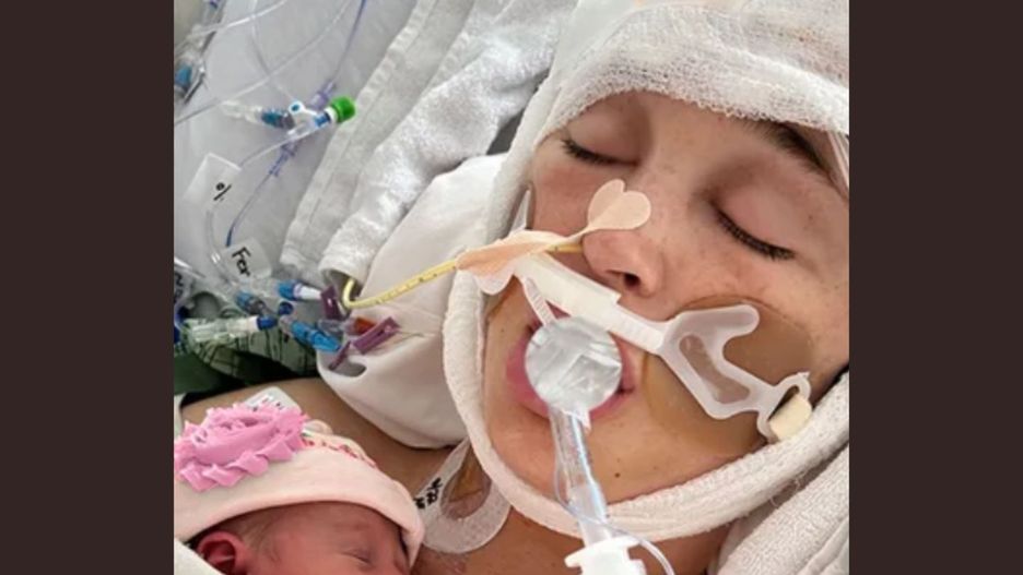 Była w zaawansowanej ciąży, gdy upadła w łazience. Urodziła w śpiączce