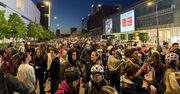 Sobotni nocny przejazd rolkarzy w centrum Warszawy