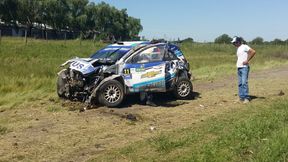 Samochód Nalbandiana koziołkował dwa razy. Wypadek na rajdzie w Argentynie