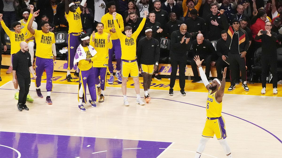 LeBron James i jego koledzy z Los Angeles Lakers