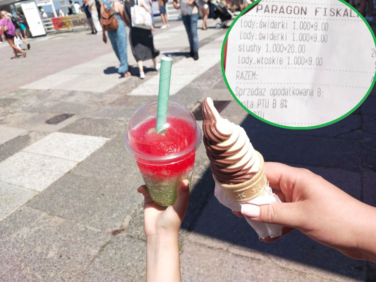 Kupili lody i zimny napój przy sopockim molo. Zwłaszcza jedna kwota nimi wstrząsnęła