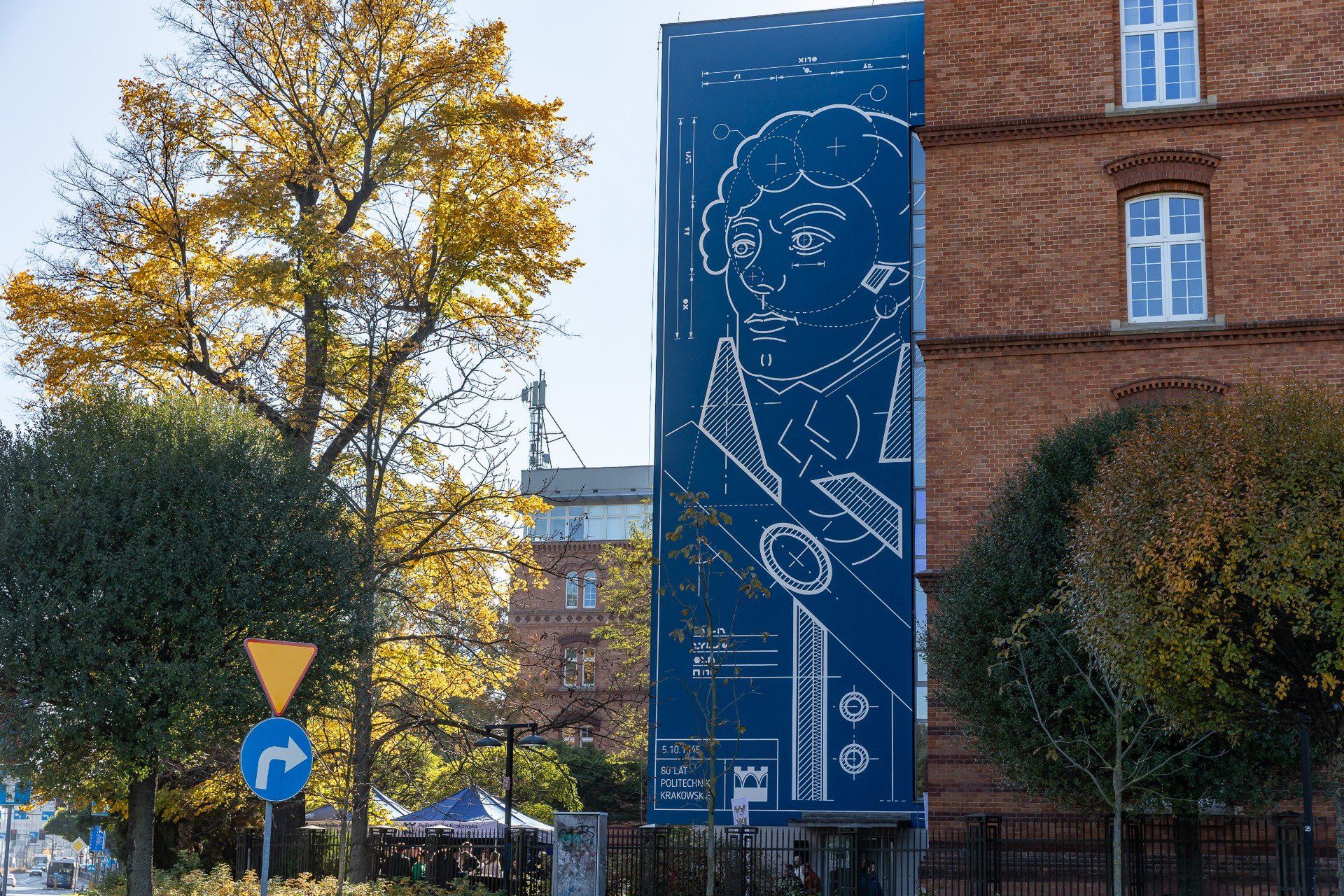W Krakowie mural z Tadeuszem Kościuszką powstał dla uczczenia 80-lecia Politechnik Krakowskiej. Projektantem jest Marcin Wierzchowski.