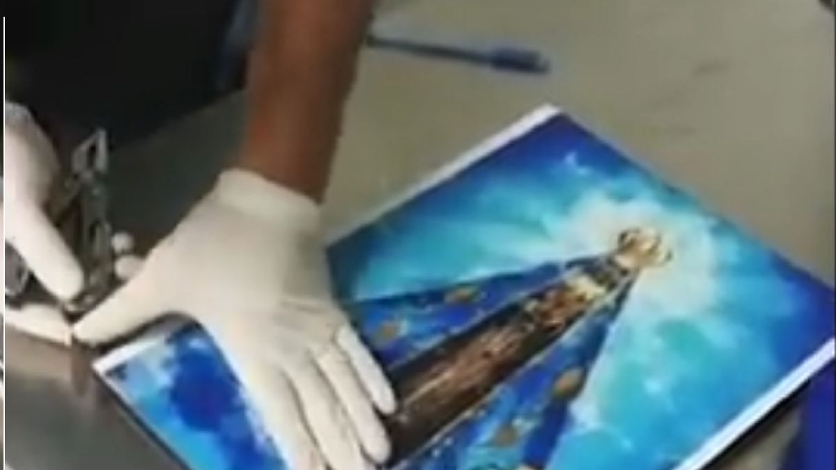 Ukrył kokainę w obrazie Matki Boskiej