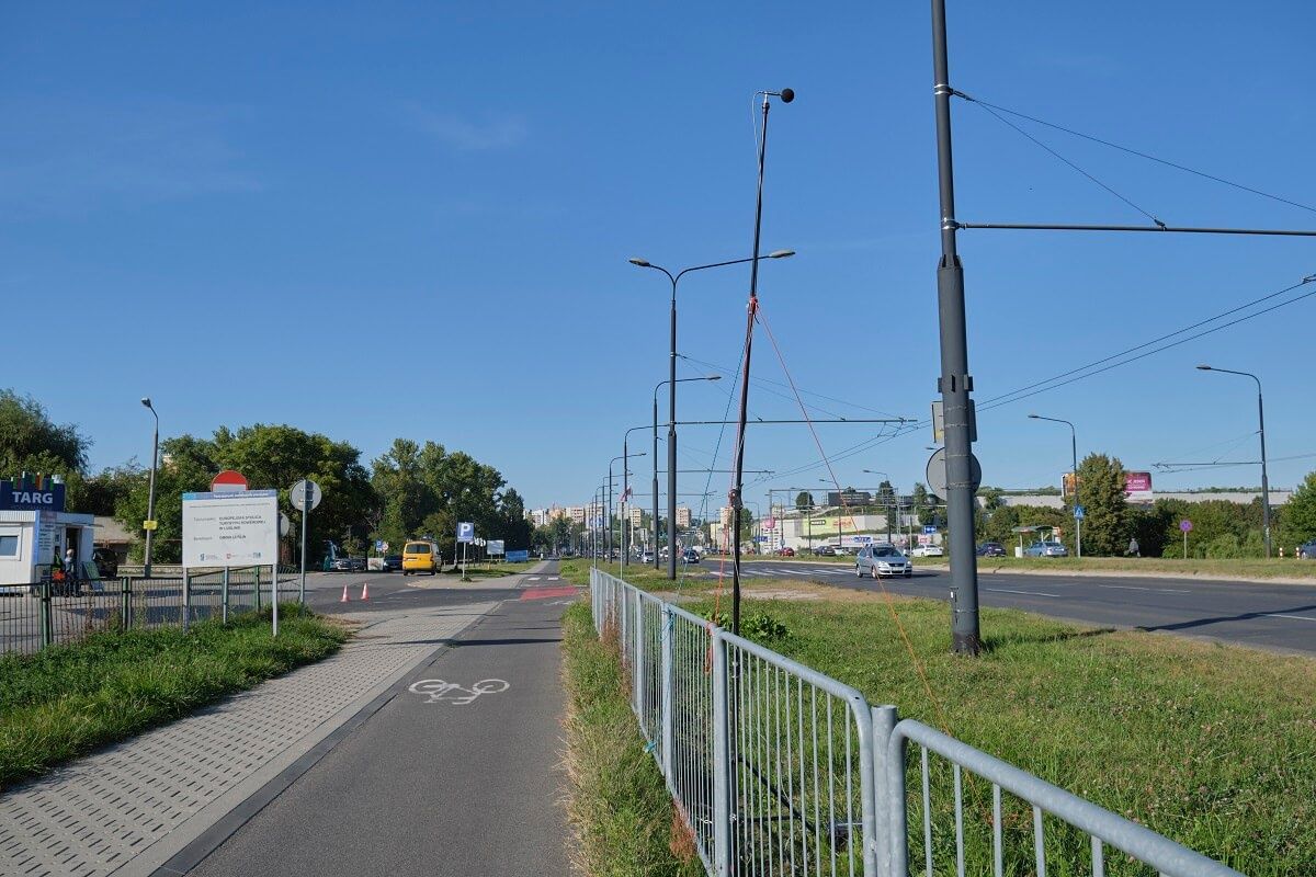Pomiar hałasu na al. Unii Lubelskiej w Lublinie
