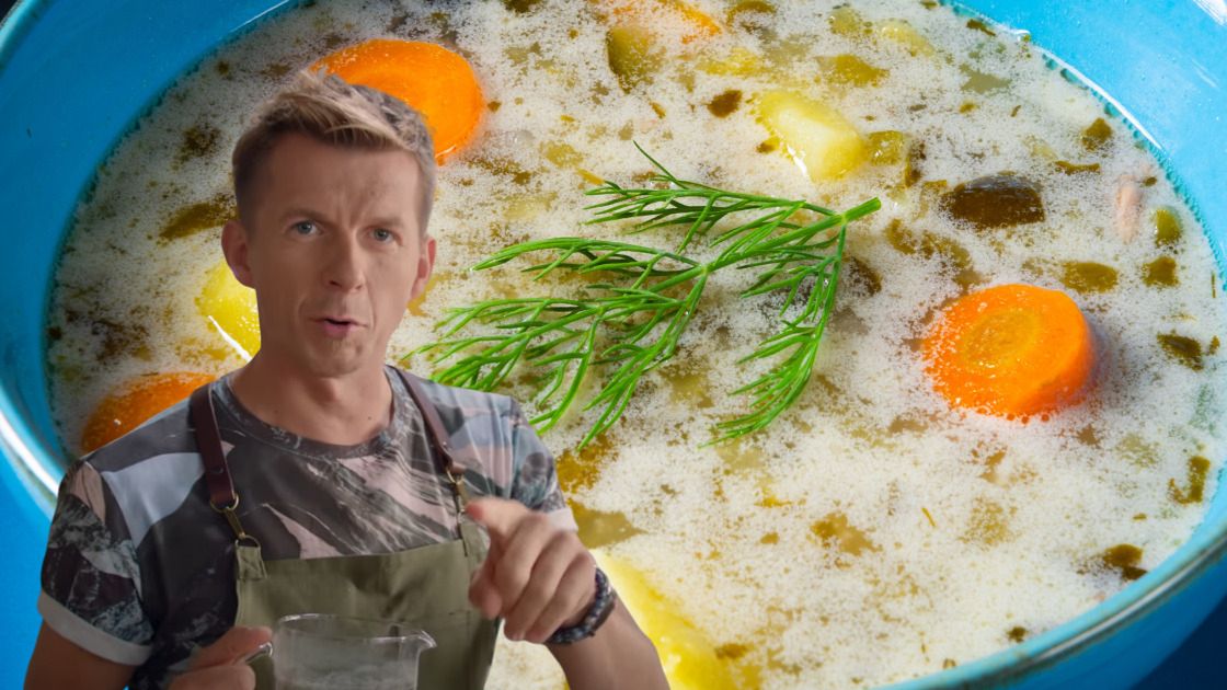 Zupa ogórkowa mamy Karola Okrasy
