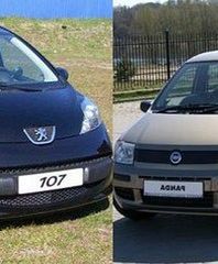 Peugeot 107 kontra Fiat Panda