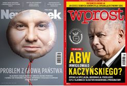 Twarz prezydenta Andrzeja Dudy na baloniku. Tygodniki pokazały okładki