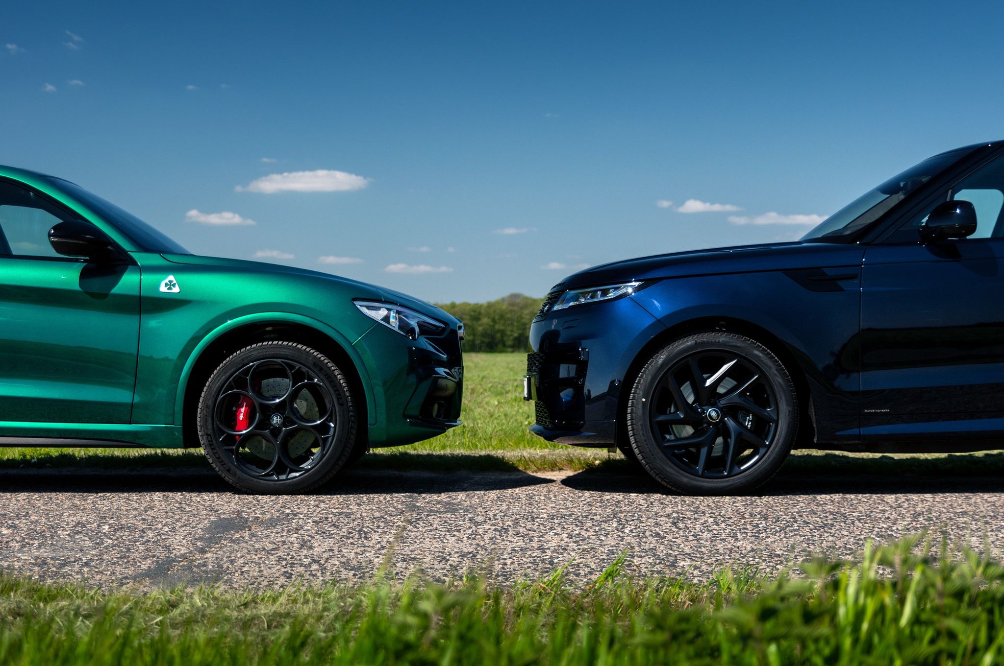 Alfa Romeo Stelvio Quadrifoglio i Range Rover Sport P510