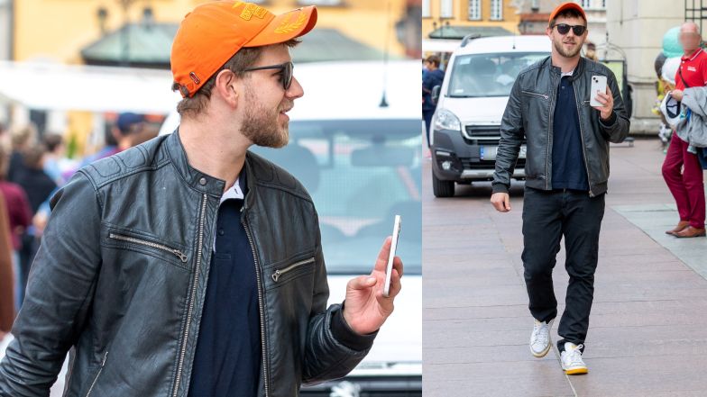 Antek Królikowski z matką snują się przed kościołem, w którym miał odbyć się chrzest Vincenta