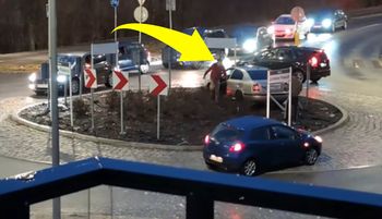 "Czemu stoją?". To nie żart. Paraliż na rondzie