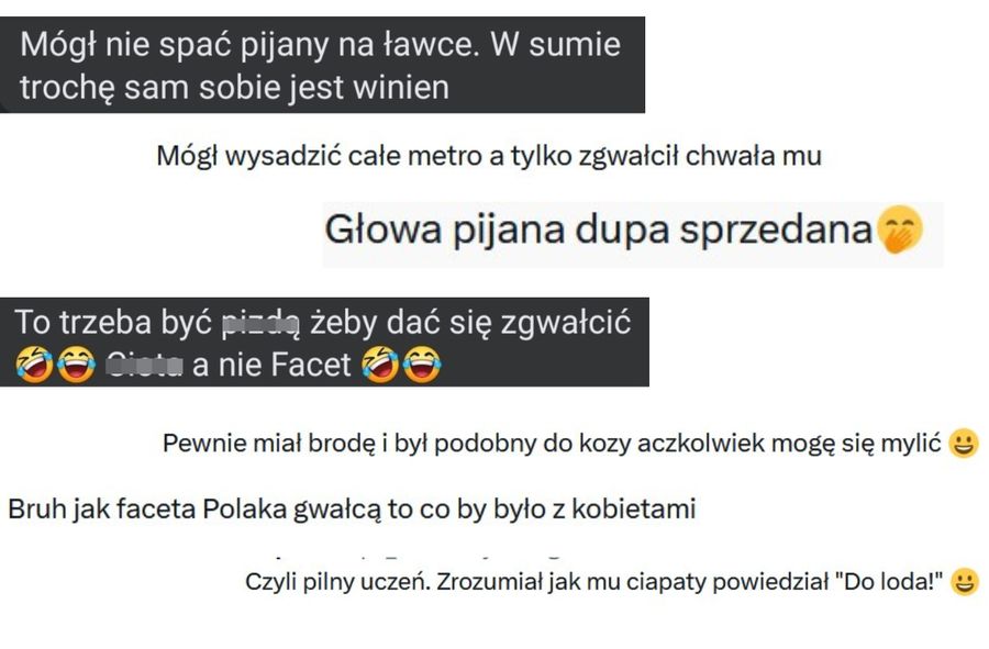 Komentarze dotyczące gwałtu na nastolatku