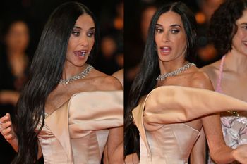 61-letnia Demi Moore jak wino. Zrobiła furorę w fikuśnej kreacji w Cannes