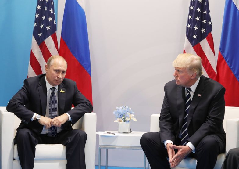 Władimir Putin i Donald Trump podczas szczytu G20