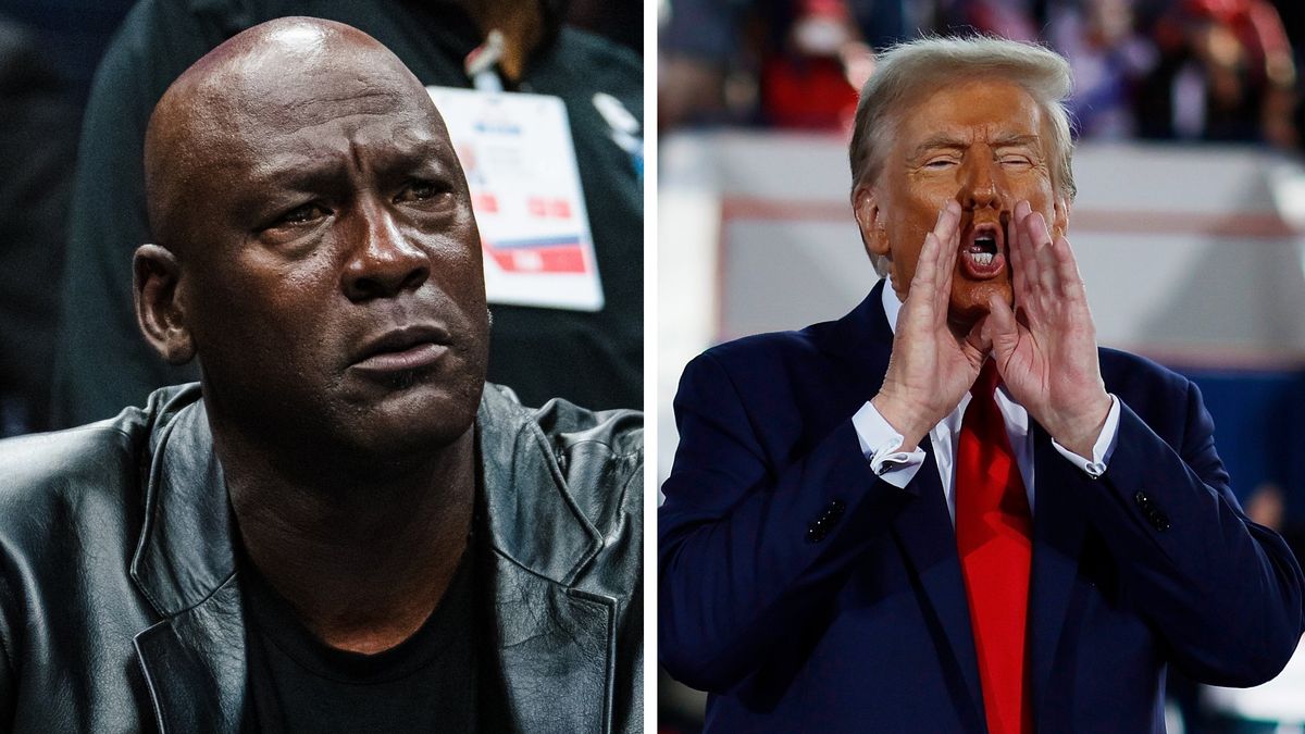 Getty Images / Chip Somodevilla/Jacob Kupferman / Na zdjęciu: Michael Jordan i Donald Trump