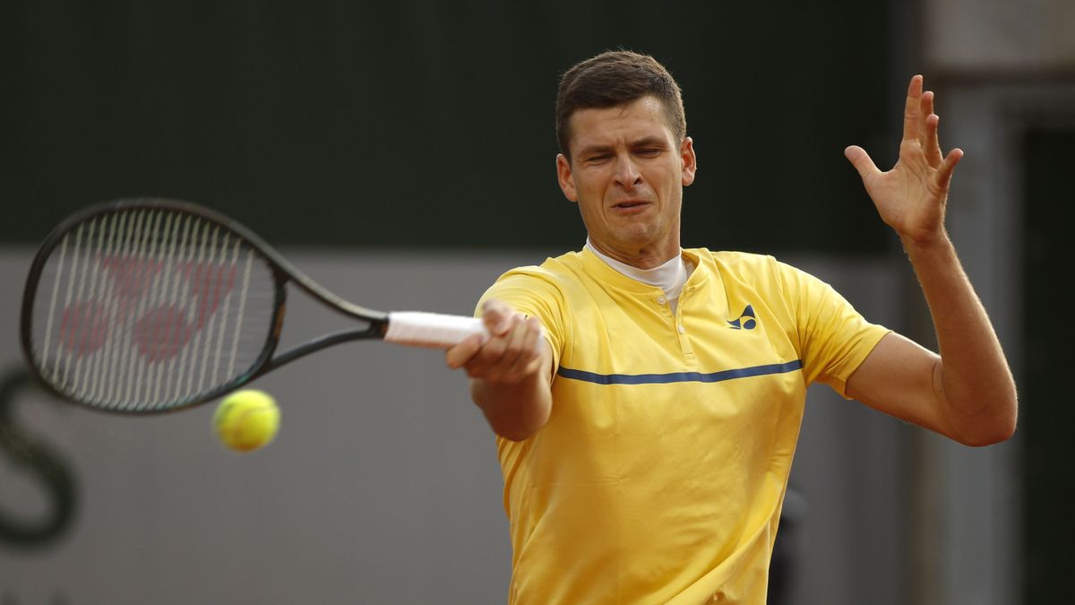 PAP/EPA / YOAN VALAT / Na zdjęciu: Hubert Hurkacz