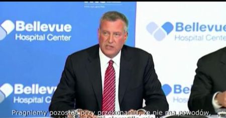 Burmistrz Nowego Jorku potwierdza pierwszy w mieście przypadek Eboli