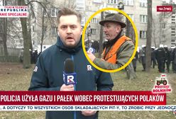 Wulgarny myśliwy chwycił za mikrofon. Reporter nie zareagował od razu