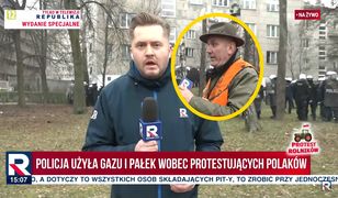 Wulgarny myśliwy chwycił za mikrofon. Reporter nie zareagował od razu