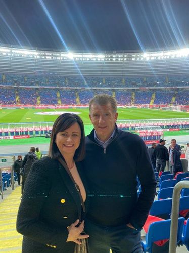 Stuart Cash i jego żona Barbara z trybun Stadionu Śląskiego dopingowali syna