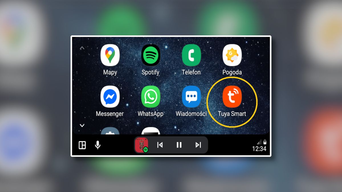 Tuya Smart w Androidzie Auto