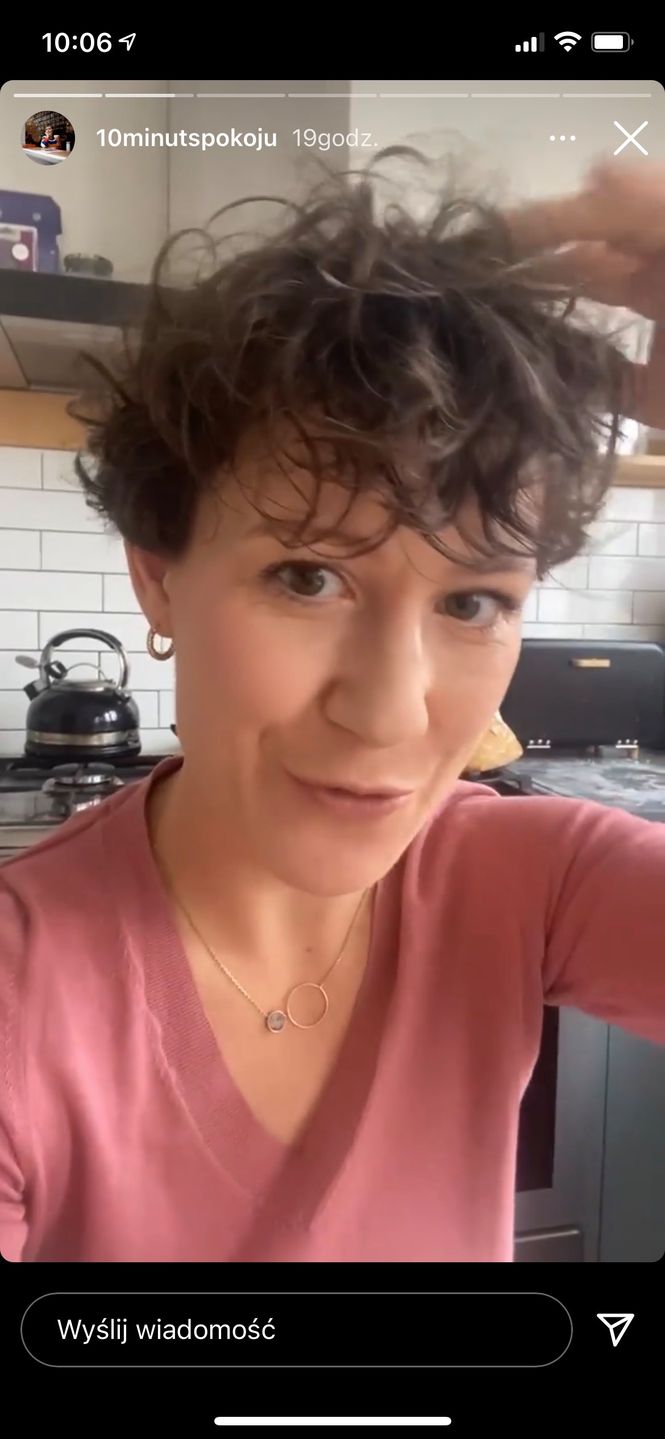 Justyna Kozłowska w nowej fryzurze