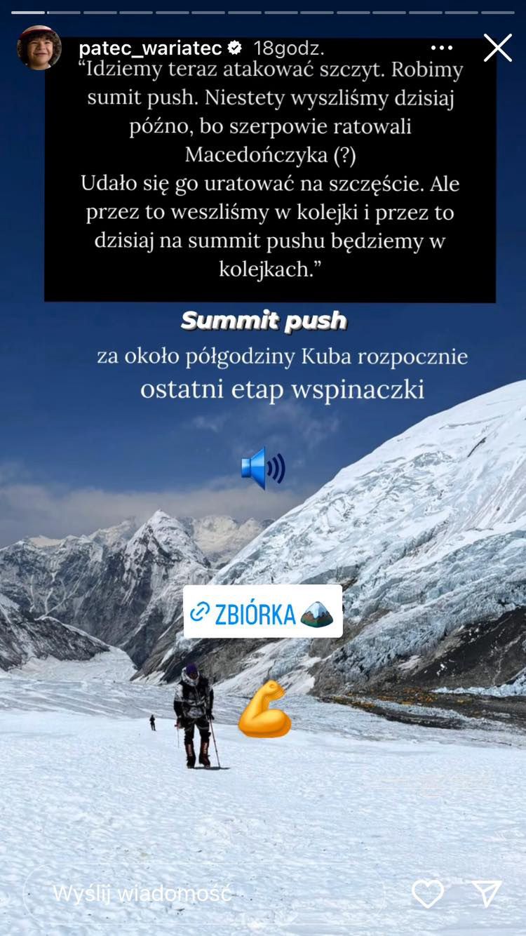 Patec zdobył Mount Everest