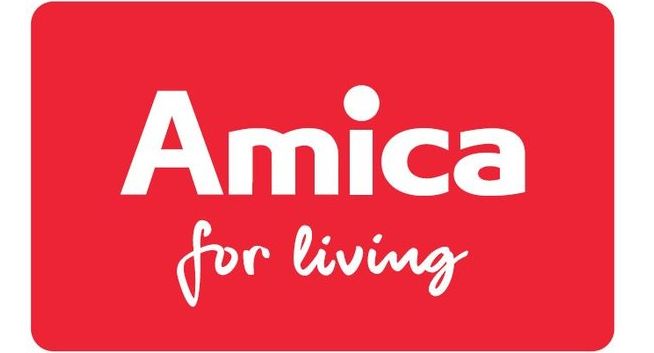 Amica z hasłem „for living” w zmienionym logo