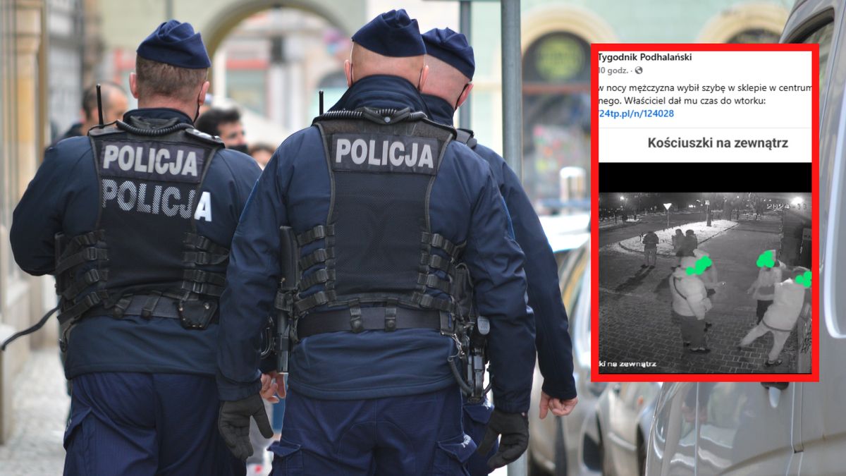 W Zakopanem doszło do zniszczenia witryny sklepowej