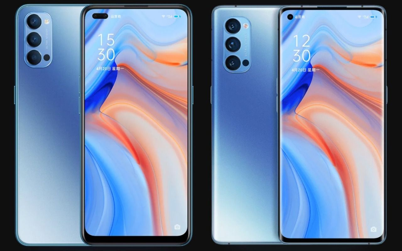 Z lewej OPPO Reno4 5G, z prawej OPPO Reno4 Pro 5G