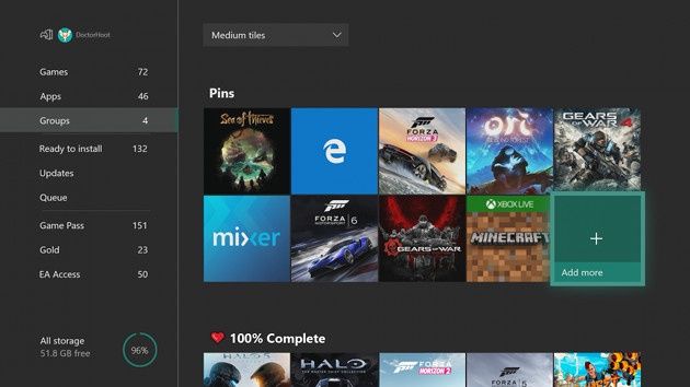 Xbox One Grupy